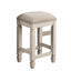 Console Table With 4 Stools - Antique White