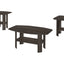 Table Set: Coffee, End, Side, Accent, Living Room, Transitional (Set of 3) - Oak