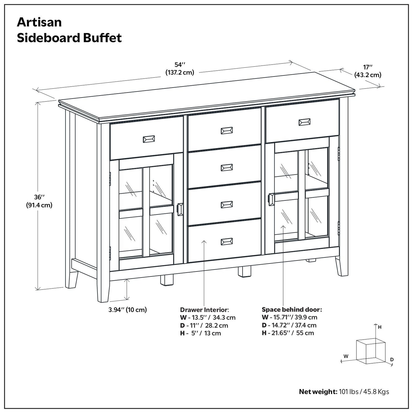 Artisan - Handcrafted Sideboard Buffet
