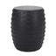 Outdoor End Table With Outstanding Studded Design - Matte Black