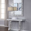 Lachina - Glam Mirrored Faux Gems Console Table - Silver