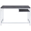 Rectangular Writing Desk, Compact Size For Home Office - Gray