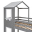 Bunk Bed Wood Bed & Roof, Window, Guardrail, Ladder