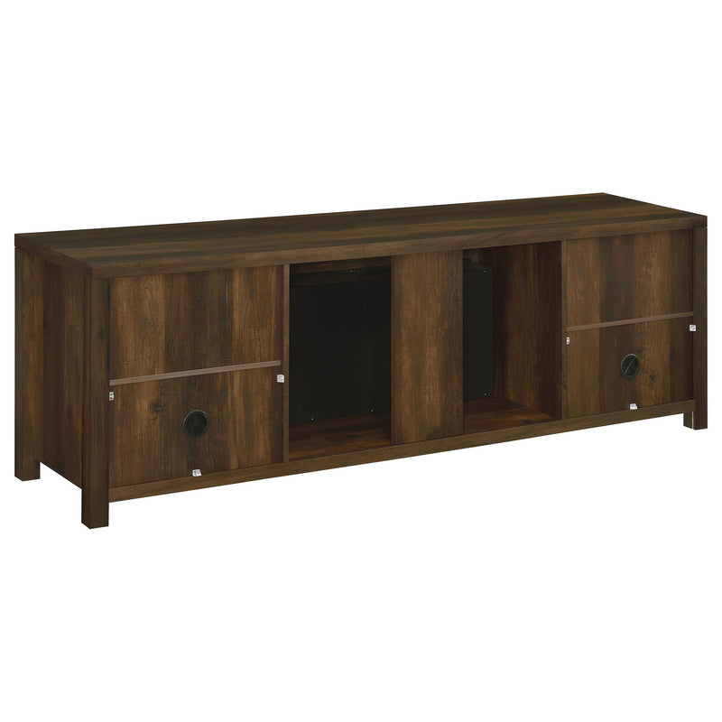 Clover - Fireplace TV Stand - Brown