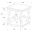 Bianca - 2 Shelf Table