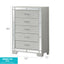 Madison - Chest - Silver Champagne