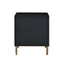 Myles - Nightstand - Black / Gold / Silver