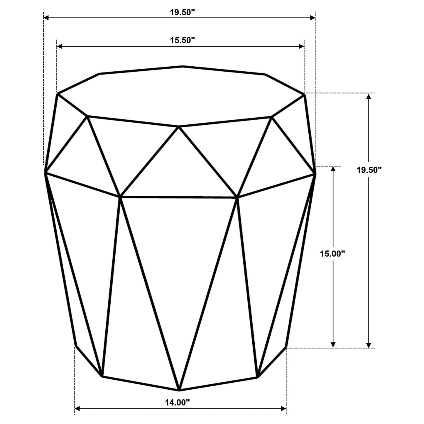 Pringle - Octagonal Side Table