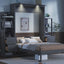 Murphy Wall Bed With LED Lights, Shelves And Drawers