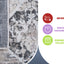 Payas - 6' X 9' Traditional Area Rug - Cream / Anthracite