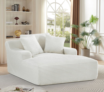 Cloudline - Oversized Chaise Lounge, Modern Comfy Couch With Full Foam Cushioning, Cozy Sleeper Sofabed
