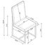 Upholstered Dining Chair Set With Base (Set of 2) - Gray