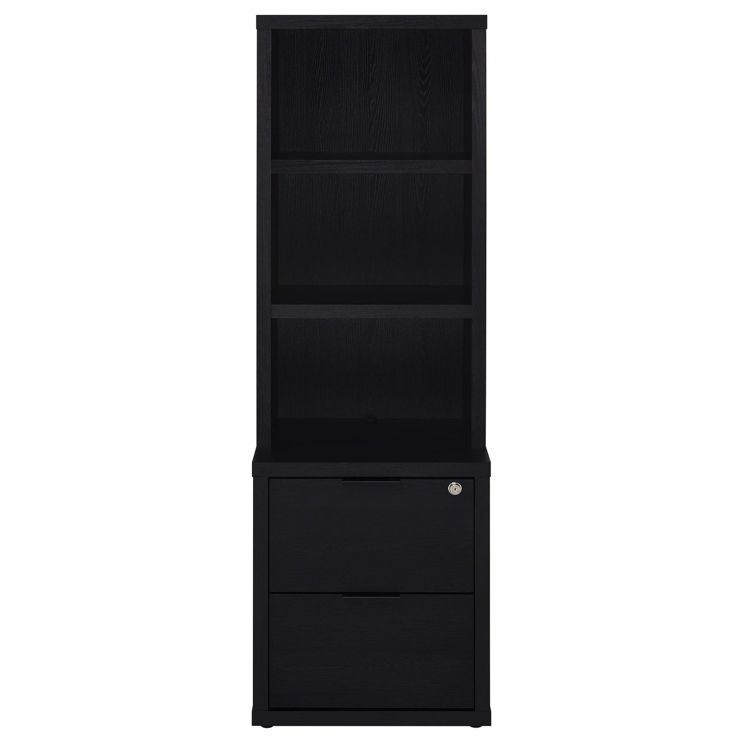 Geary - 3 Shelf Bookcase With USB Charging And Lockable Top Drawer