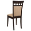 Gabriel - Oval 7 Piece Dining Set With Chairs - Cappuccino