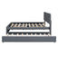 Upholstered Platform Bed With Brick Pattern Headboard And Twin Long Size Trundle