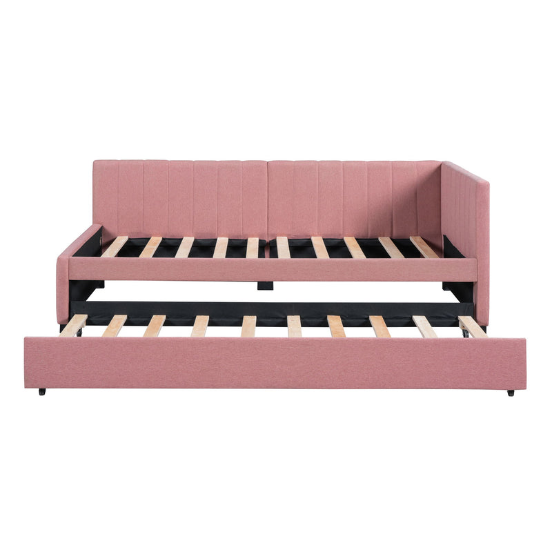 Upholstered Daybed, Sofa Bed Frame, No Box Spring Needed
