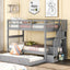 Stairway Bunk Bed & Storage And Guard Rail For Bedroom