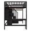 Loft Bed With Bookshelf, Drawers, Desk, And Wardrobe