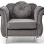 Chic Transitional Flared Arm Chair