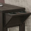 Accent Side Table, Storage, Lamp, Transitional Space-Saving Design