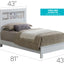 Bed With Transitional Design Stylish