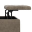 Harrison - Square Coffee Table Ottoman - Brown
