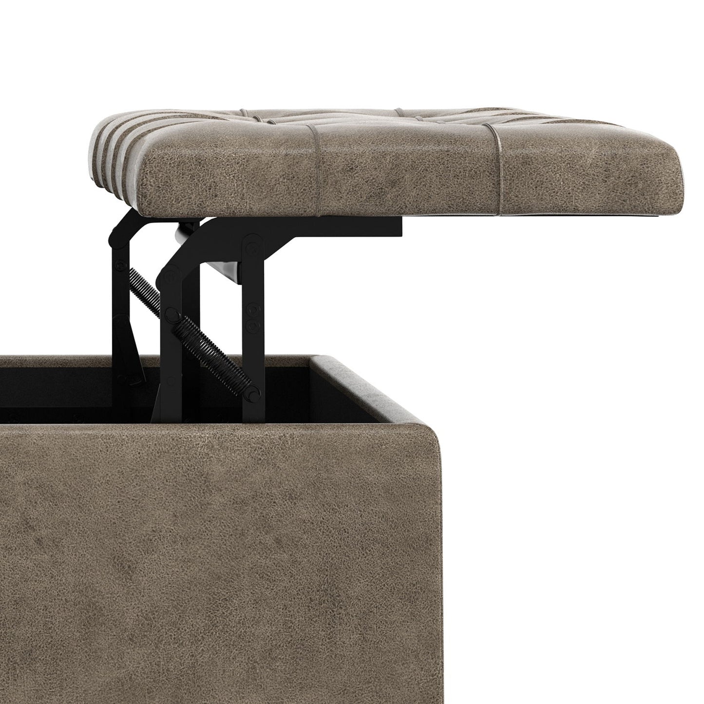 Harrison - Square Coffee Table Ottoman - Brown