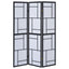 Reese - 3 Panel Room Divider Folding Shoji Screen With Accents - Beige / White