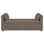 Isiah - Raised Arm Accent Bench - Brown