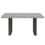 Susan - Dining Table Set With Base - Gray