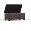 Dover - Storage Ottoman Bench - Distressed Brown