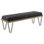 Upholstered Bench - Dark Blue