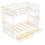 Bunk Bed With Ladders And 2 Storage Drawers
