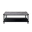Linea - 3 Piece Occasional Set (1 Coffee & 2 End Tables) - Dark Gray