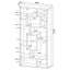 10 Shelf Open Back Bookcase