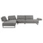 Harnal - L-Shape Sectional Adjustable Back Comfort Focused Sofa - Taupe