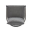 Modern Curved Aluminum Lounge Chair With Stylish Rope Weave Design And Cushioned Comfort For Outdoor