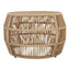 Round Side Table With Rope Frame