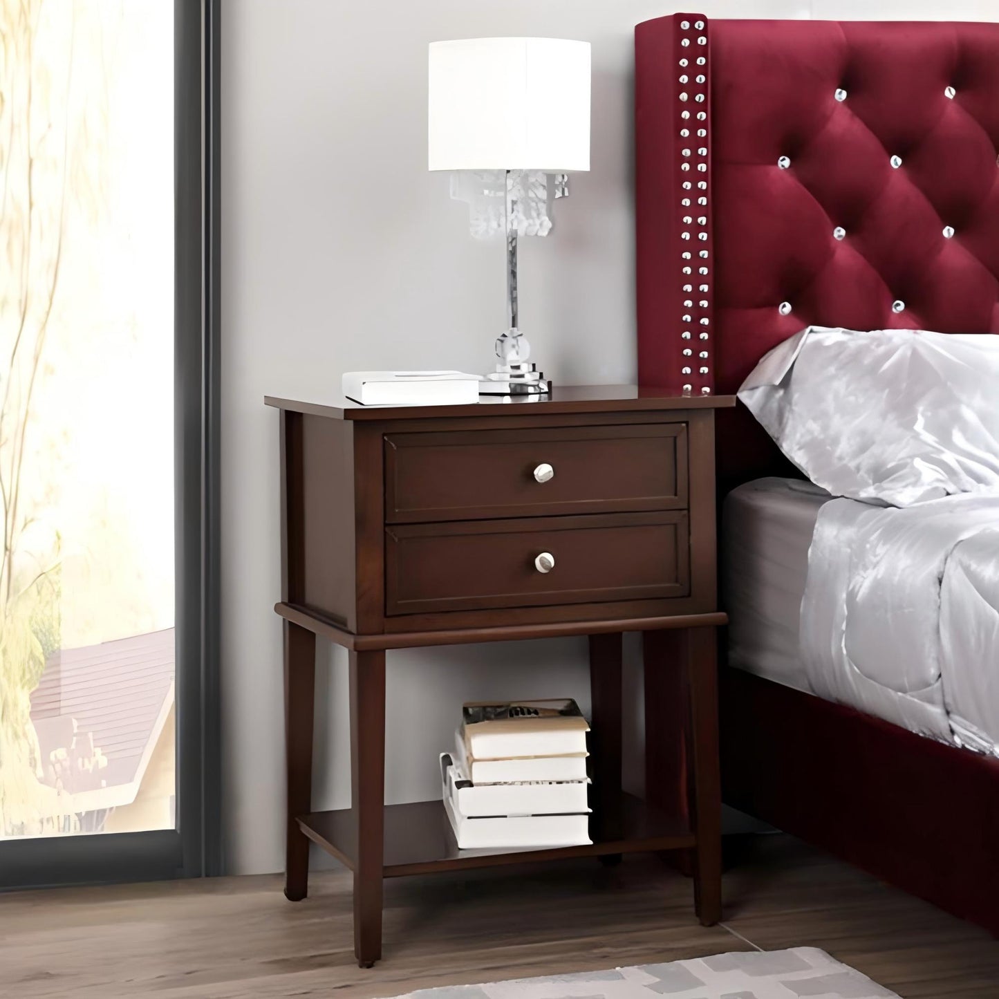 Newton - Nightstand - Cappuccino