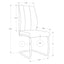 Dining Chair, Side, Upholstered For Dining Room, Contemporary & Modern (Set of 2)