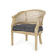 Curved Backrest Accent Chair