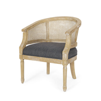 Curved Backrest Accent Chair