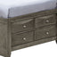 Modern Design Storage Bed With Bookcase Headboard
