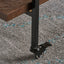 Modern Industrial Bar Cart With Shelving And Casters