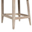 Newport - Coastal Curved Back Upholstered Counter Stool - Two Tone Neutral Gray