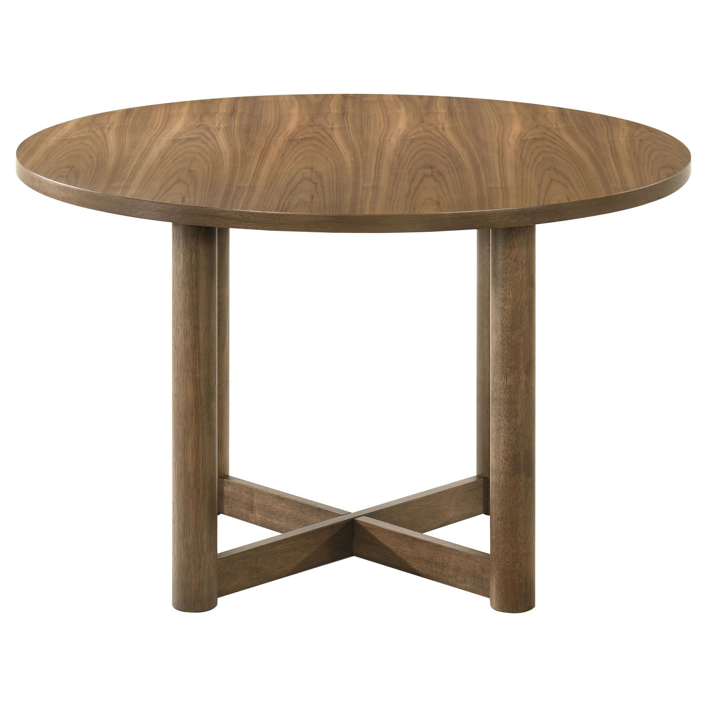 Graham - 5 Piece Round Dining Table Set - Walnut