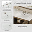 Vintage Double Sink Bathroom Vanity Set With Ceramic Sinks
