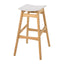 Modern Bar Stool Set With Upholstered Seating