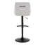Hannah - Transitional Adjustable Barstool With Swivel With Rounded T Footrest (Set of 2)