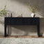Geometric Carved Console Table With 3 Soft Close Drawers